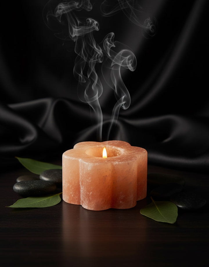 Flower Salt Candle Holder