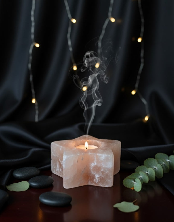 Star Salt Candle Holder