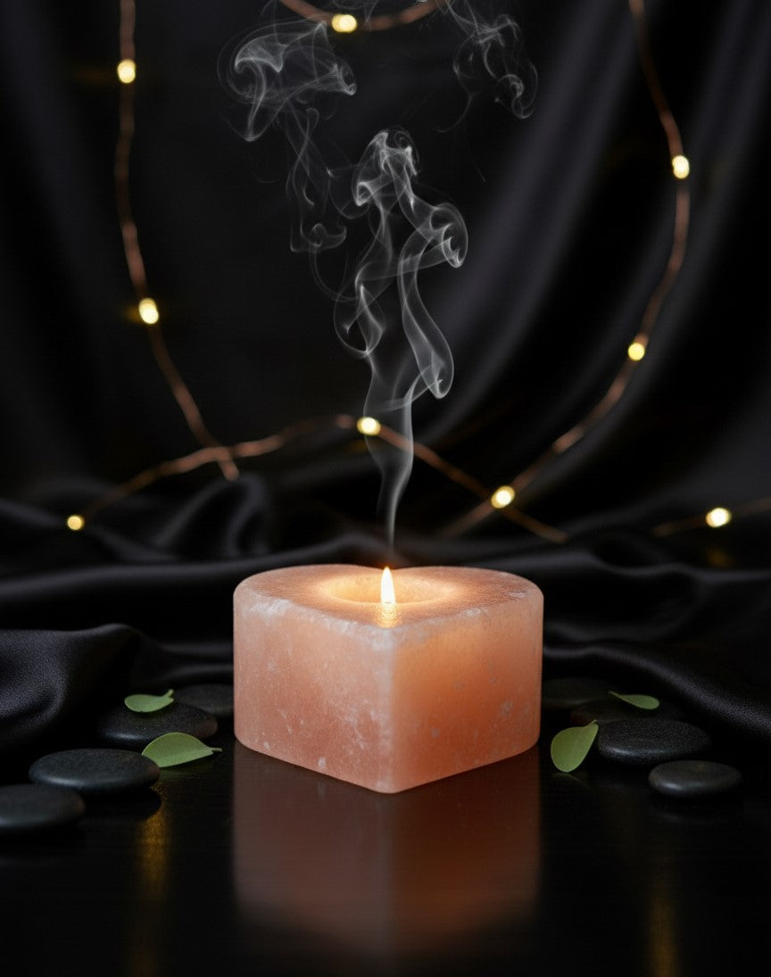 Heart Salt Candle Holder